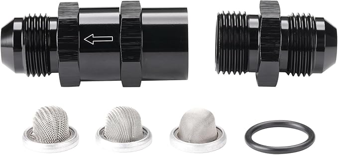 8AN Inline Fuel & Oil Feed Filter Set - Image 5