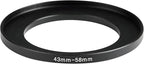 43-58mm Metal Step-Up Ring Adapter Compatible - Image 3