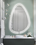 JSLJDM 500 X800 mm Illuminated Backlit LED Bathroom Mirror, Wall Mounted by JSLJDM