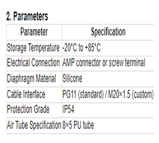1pcs 604 Micro Differential Pressure Switch - Image 7