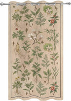 Vintage Outdoor Curtains for Patio Grass Herbal Botanical Garden Plants - Image 9