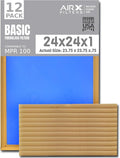 24x24x1 Air Filter Comparable to MPR 100 Basic Economy Furnace Filters by AIRXFILTERSWICKEDCLEANAIR