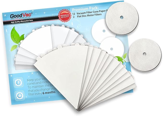 GOODVAC Replacement Filter Cones Compatible by GOODVAC