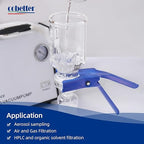 100 Pieces/Pack PTFE Membrane Filters Lab Disc Hydrophobic Filter 47mm Diameter - Image 4