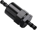 5/16" Billet Inline Fuel Filter 30 Micron Aluminum Black by Podavelle