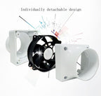 3”Inline Air Vent Pet Fan 6W Greenhouse Ventilation Equipment 12V Indoor Intake - Image 4