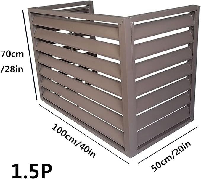 Freestanding Louvered Space Divider, outdoor garbage can enclosures, balcony - Image 2