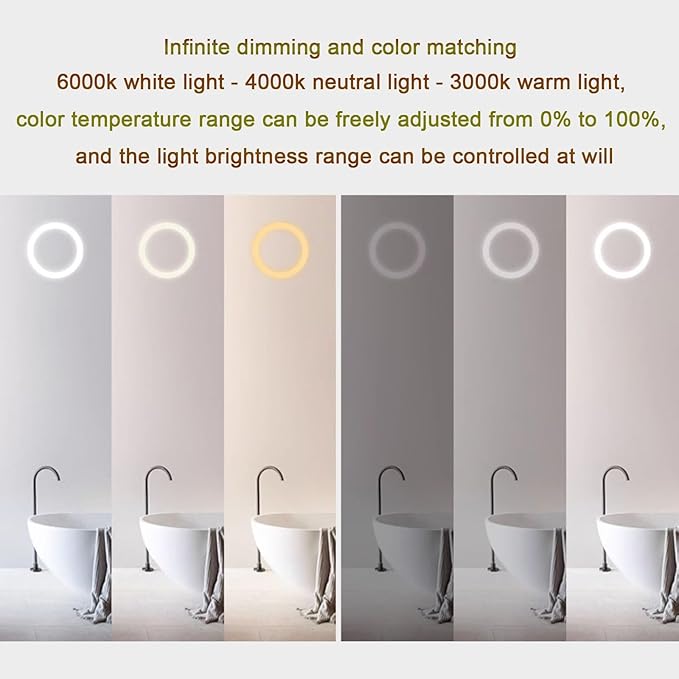 Smart Illuminated LED Bathroom Mirror，Bathroom Mirror - Image 3