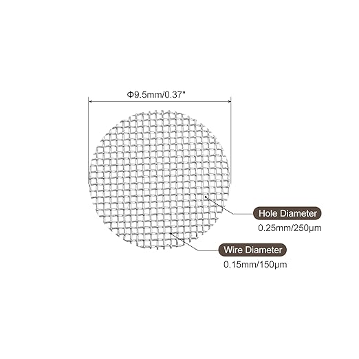 MECCANIXITY Pipe Screen Stainless Steel Screens, 3/8 Inch Diameter - Image 2