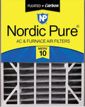 Nordic Pure 20x25x5 Air Bear AC Filter Replacement MERV 10 Pleated + Carbon 1 by NordicPure