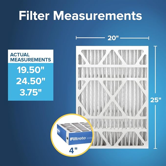 Filtrete 20x25x4 AC Furnace Air Filter, MERV 13, MPR 1900, Premium Allergen - Image 2