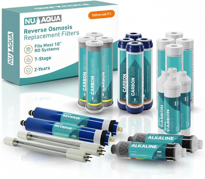 NU Aqua Reverse Osmosis Water Filter System Replacement Set by NUAqua