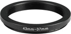 43-37mm Metal Step-Down Ring Adapter Compatible - Image 2