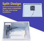 Pond Aerator Weatherproof Outdoor Cabinet, Air Pump 20”W×14.6”D×18”H - Image 4