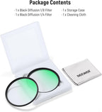 NEEWER 82mm 1/4 & 1/8 Black Diffusion Camera Lens Filter 2 Pack Set, Dreamy - Image 8