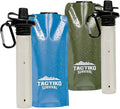2-Pack Tactiko Survival 20oz/600ml Filtered Water Bottle Kit by TactikoSurvival