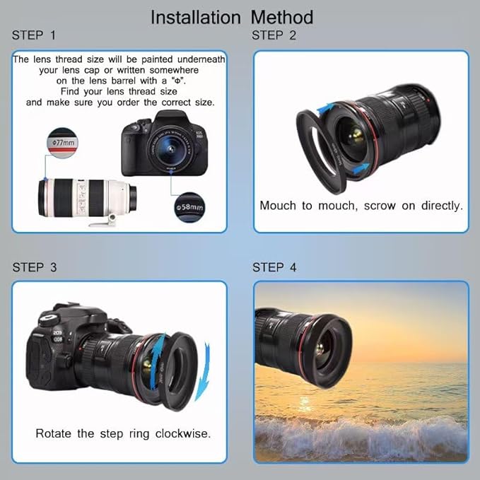 YAMAFOO 77mm to 86mm Step-up Ring/Step Down Rings Filter Adapter - Image 7