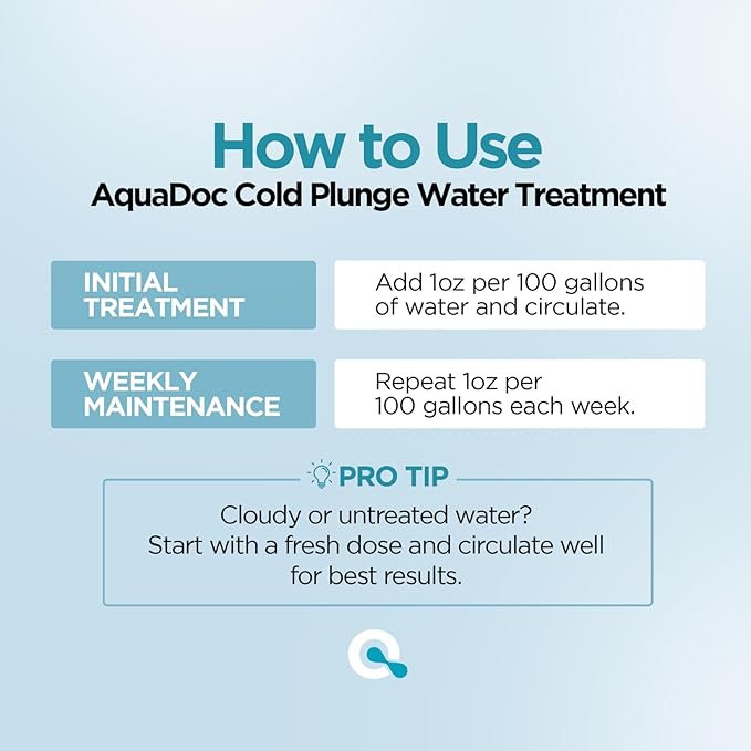 AquaDoc Cold Plunge Water Treatment - 8oz - Ice Bath Cleaner and Water - Image 4