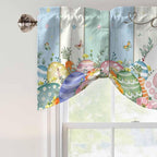 Easter Tie Up Valance Curtains for Windows, Kitchen Curtains Window Shades - Image 4