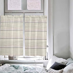 Vintage Country Wooden Board Window Valance Curtains, Gradient Wood Grain Line - Image 7