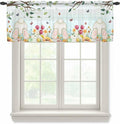 Easter Sheer Valances for Windows 42"x12", Light Filtering Kitchen Curtains by Unknown