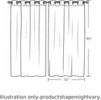 2 Panel Kitchen Cafe Curtains, Desert Landscape Sunlight Filtering Nature Air - Image 9