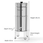 Culligan MaxClear 2.25 Gallon Gravity Water Filter System, Polished - Image 8