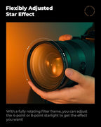 K&F CONCEPT 52mm Variable Star Filter Cross Screen Starburst Filter 4, 8 Points - Image 6