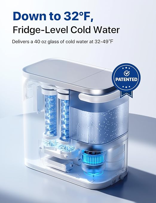NOVETE Smart Reverse Osmosis Water Filter Countertop, UV 8-Stage RO Water - Image 4