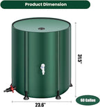 THUNDERBAY 60 Gallon Collapsible Rain Barrel, Portable Rain Barrels to Collect - Image 2
