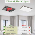 Fluorescent Light Covers for Ceiling Lights Love Heart Stone Magnetic Light - Image 5