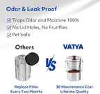 Vatya Stainless Steel Kitchen Compost Bin - Image 3