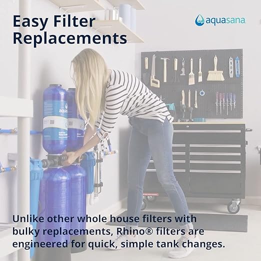 Aquasana Whole House Well Water Filter | 500, 000 Gallons | UV, Carbon & KDF | - Image 8