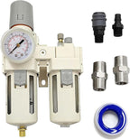 YSIL 1/2" NPT Compressed Air Filter Regulator Lubricator Two Units Combo Air by YSIL