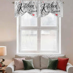 Kitchen Knife Fork Tie Up Valance Curtains - Image 3