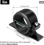 2 Pcs Universal Car Fuel Pump Fuel Filter Mounting Bracket Aluminum Clamp Holder - Image 2