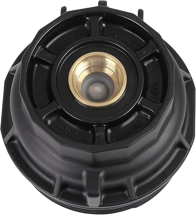 X AUTOHAUX Black Car Oil Engine Filter Housing Cap Cover Assembly 15620-36020 - Image 4