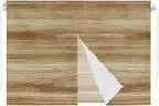 Light Brown Wood Grain Magnetic Double Layer Car Window Shades, Side Window by Unknown