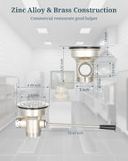 3-1/2 Inch Commercial Sink Drain - Image 5