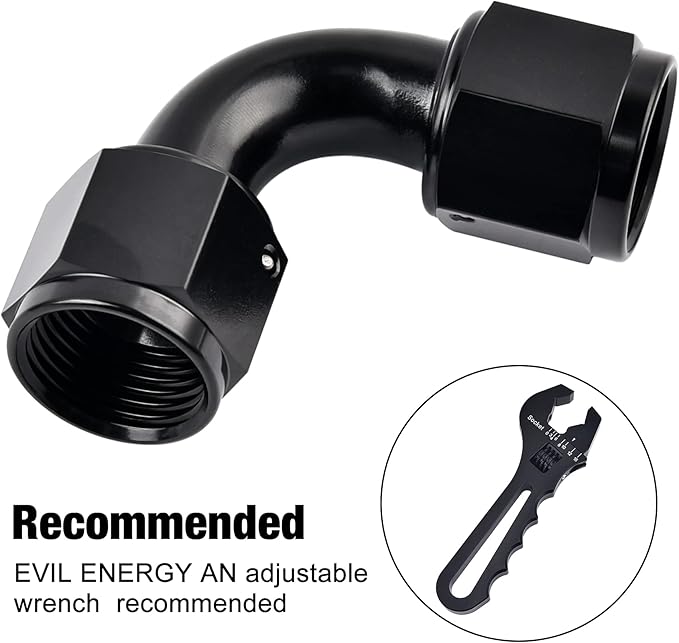 EVIL ENERGY 6AN Female to 6AN Female 90 Degree Swivel Coupler Union Fitting - Image 4