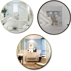 Round LED Bathroom Mirror Demister Pad IP44 Vanity Large Mirror Cold Light - Image 2
