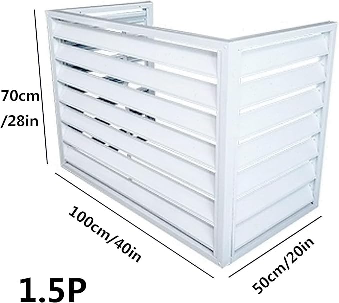 Aluminum Outdoor Condenser Protective Cover, freestanding Enclosure to Cover - Image 2