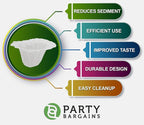 PARTY BARGAINS 600 Compact White Coffee Filter Liners – Disposable, Compatible - Image 2