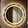 LED Bathroom Mirror with Lights and Demister Pad Wall Mounted Touch Sensor by Unknown