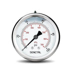 SENCTRL 0-100 Psi Glycerin Liquid Filled Low Pressure Gauge, 2.5" Dial Size by senctrl