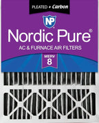 Nordic Pure 20x25x5 Honeywell Replacement Air Filters MERV 8 Pleated + Carbon 1 by NordicPure