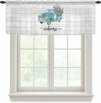 Welcome Sheer Valance Curtains, Summer Car by Houseown