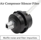 2 pcs 1/4" Thread Air Compressor Silencer, Air Compressor Intake Filter Sound - Image 4