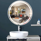 Round Waterproof LED Bathroom Wall Makeup Mirrors - Image 5