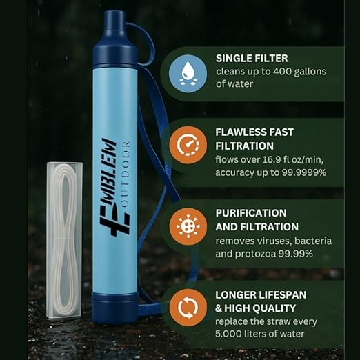 Portable Water Filter for Emergencies, and Disaster Preparation - Image 2